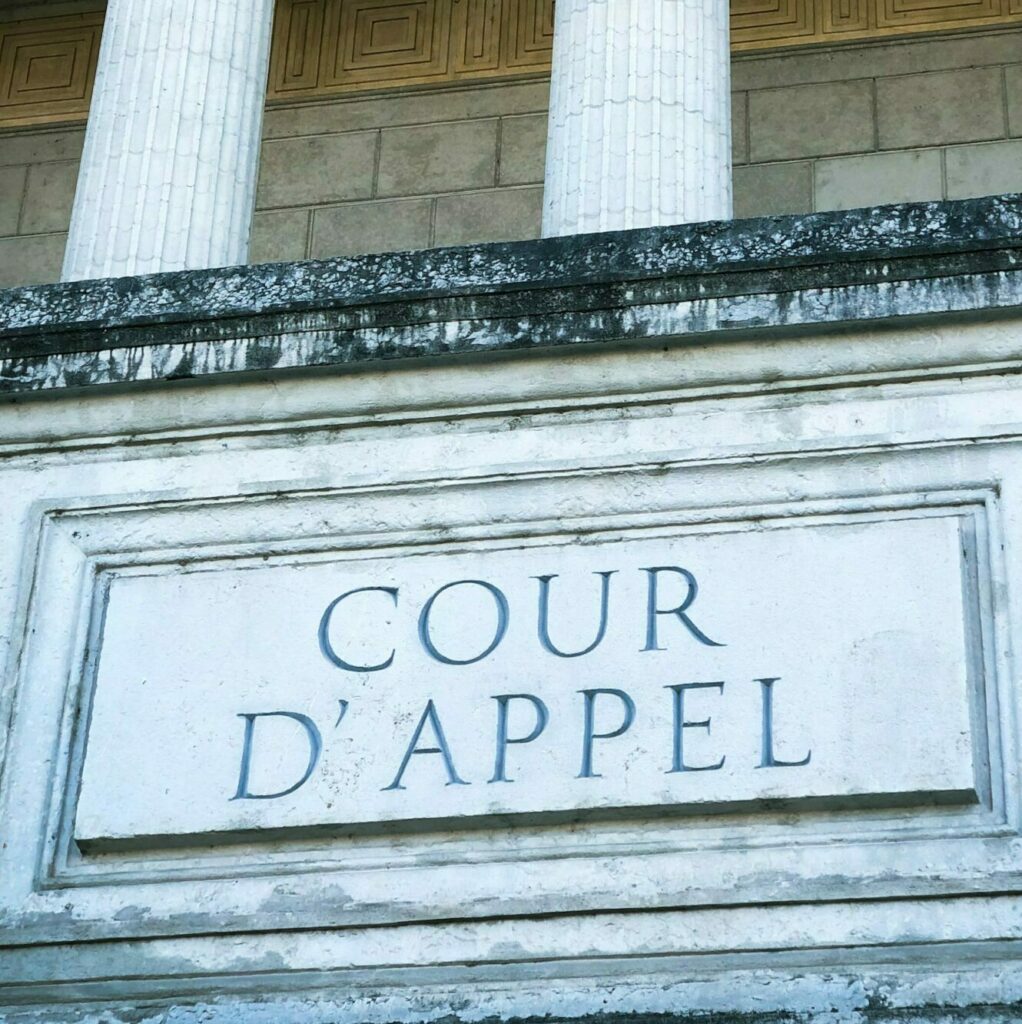Façade à colonnades d'une Cour d'Appel (Lyon)
